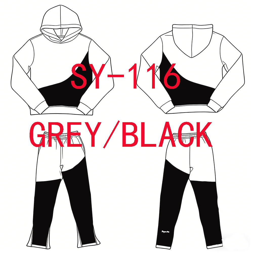 Streetwear Brand Y2K - SY-116 Jogging Streetwear Hoodies Trousers Set