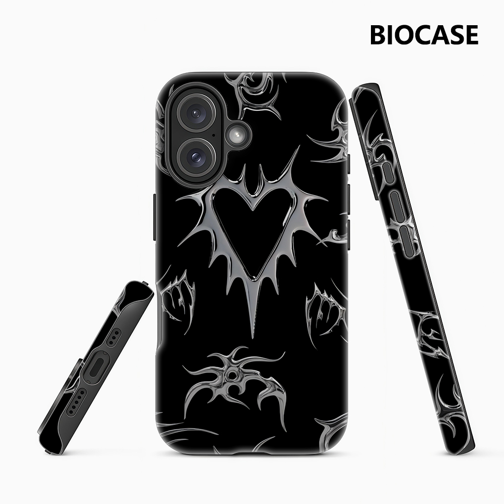 Chrome Hearts Ring - Chrome Gothic Heart Phone Case for