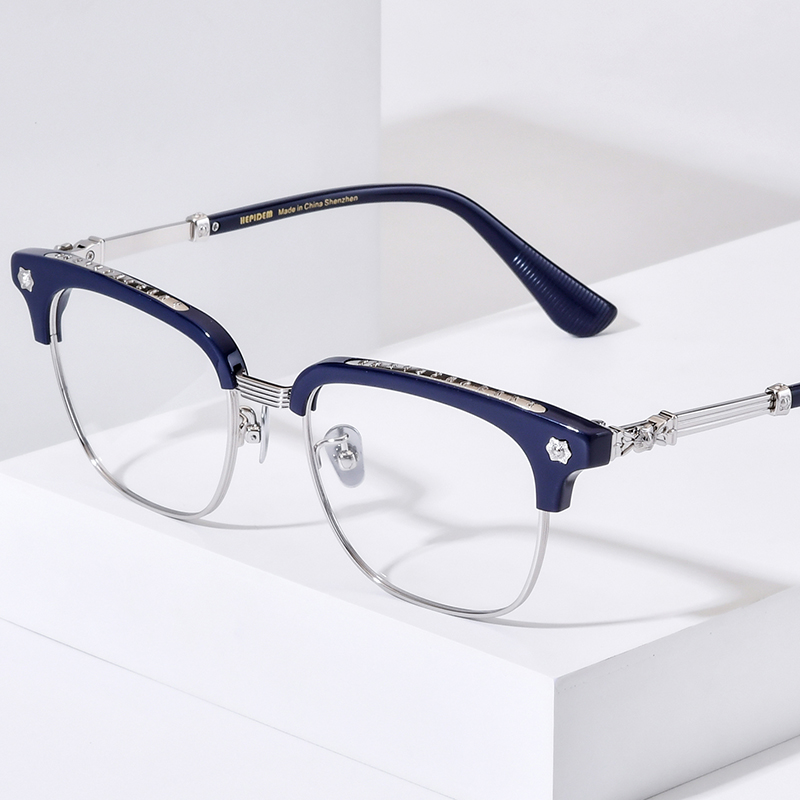 FONEX HEPIDEM Acetate Eyeglass - مراجعة Chrome Hearts Ring وسعره