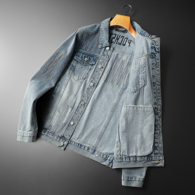 Brand Vintage Washed Denim Jac - مراجعة Streetwear High End Brand وسعره