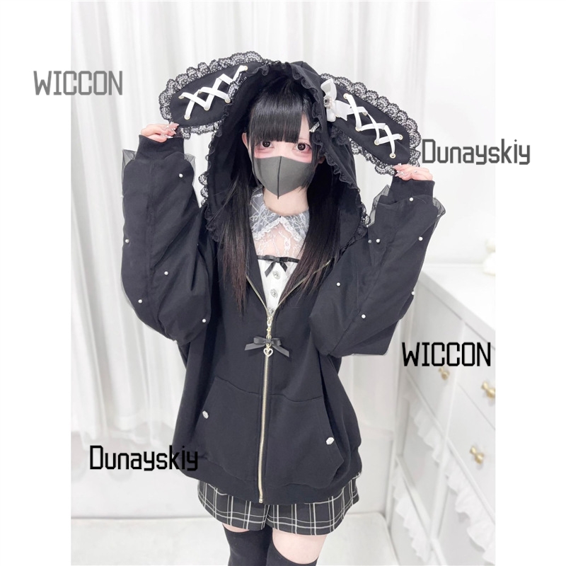 Jirai Kei Japanese Bunny Hoodi - مراجعة Streetwear Brand Y2K وسعره