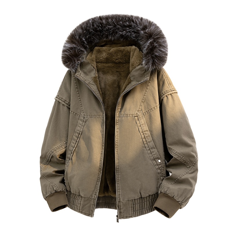High-end Fur Collar Hooded Par - مراجعة Streetwear High End Brand وسعره
