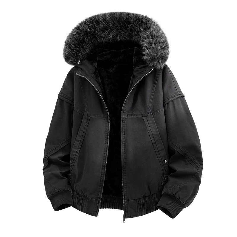 High-end Fur Collar Hooded Par - مراجعة Streetwear High End Brand وسعره
