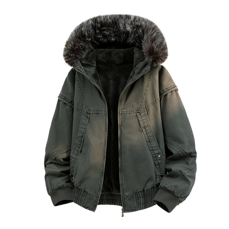 High-end Fur Collar Hooded Par - مراجعة Streetwear High End Brand وسعره