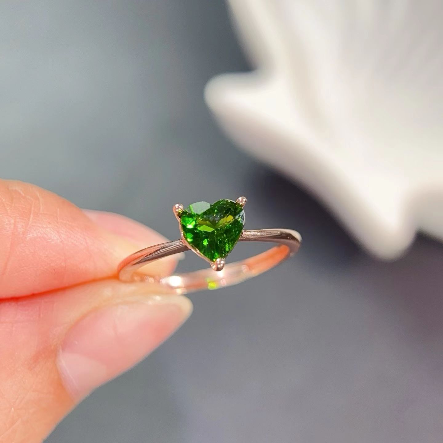 925 Silver Gemstone Ring 6mm 0 - مراجعة Chrome Hearts Ring وسعره