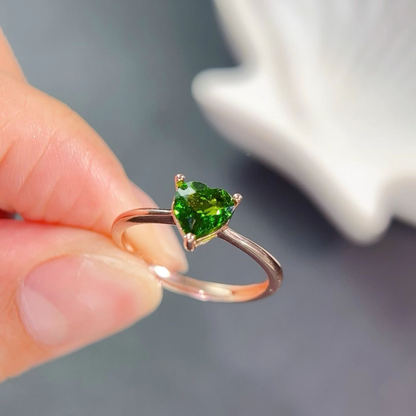 925 Silver Gemstone Ring 6mm 0 - مراجعة Chrome Hearts Ring وسعره