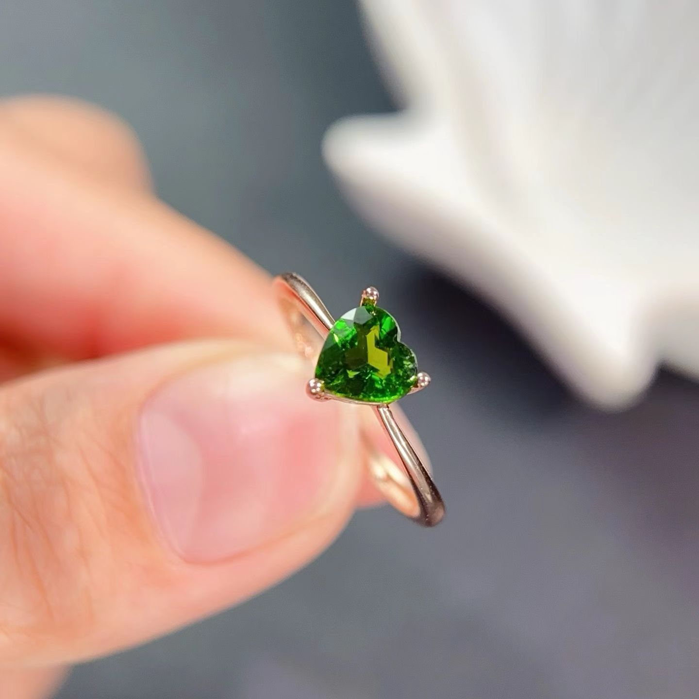 925 Silver Gemstone Ring 6mm 0 - مراجعة Chrome Hearts Ring وسعره