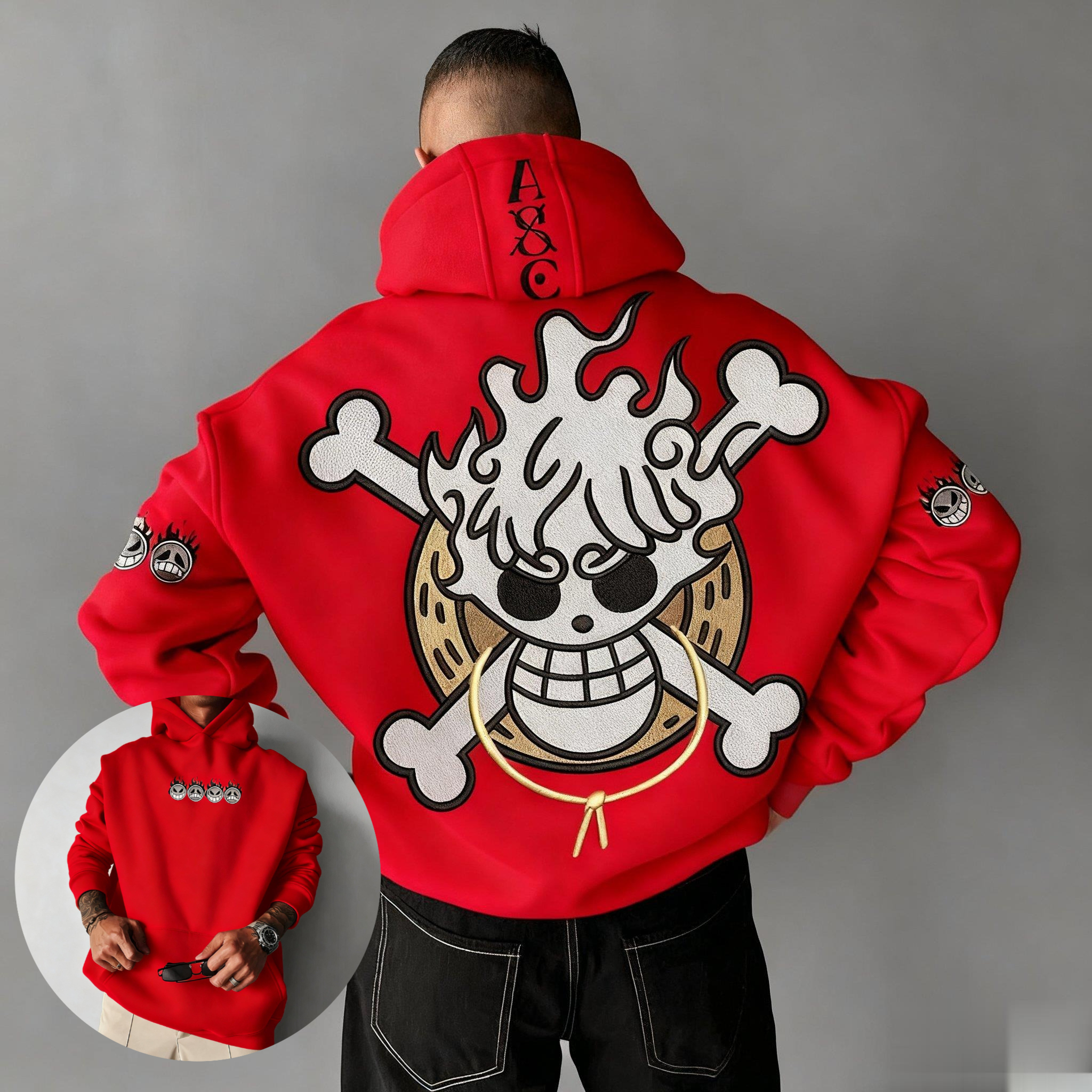 Oversized One Piece Anime Hood - مراجعة Streetwear Brand Y2K وسعره