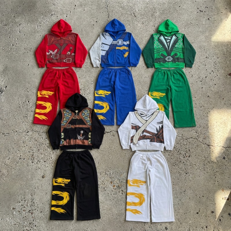Y2K 2 piece set Anime Characte - مراجعة Streetwear Brand Y2K وسعره