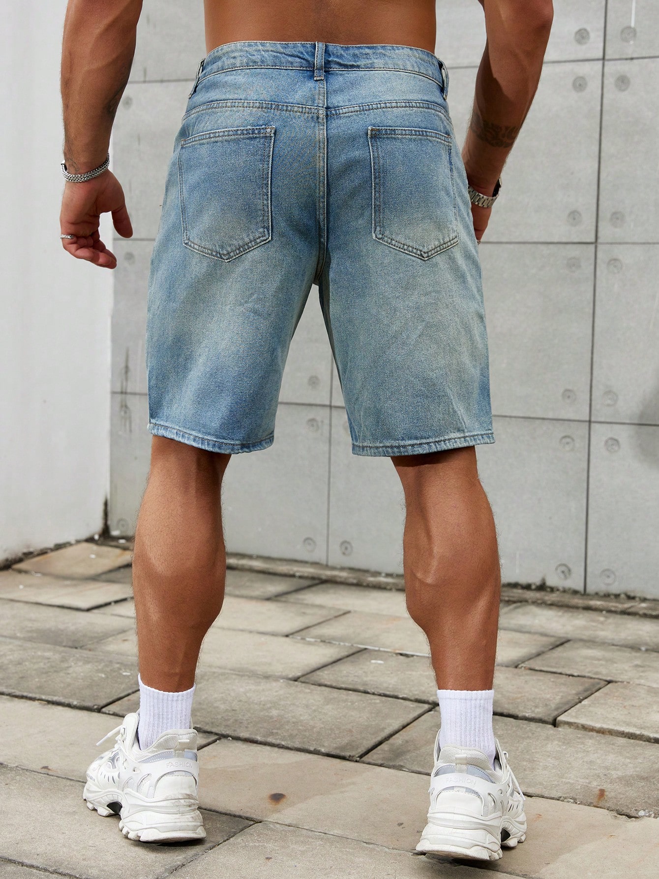 New Fashion Mens Ripped Short  - مراجعة Streetwear Clothing Brands وسعره