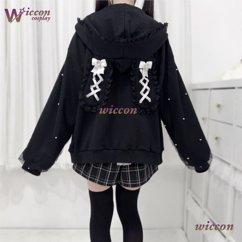 Rabbit's Ears Bow Hoodies Eleg - مراجعة Streetwear Brand Y2K وسعره