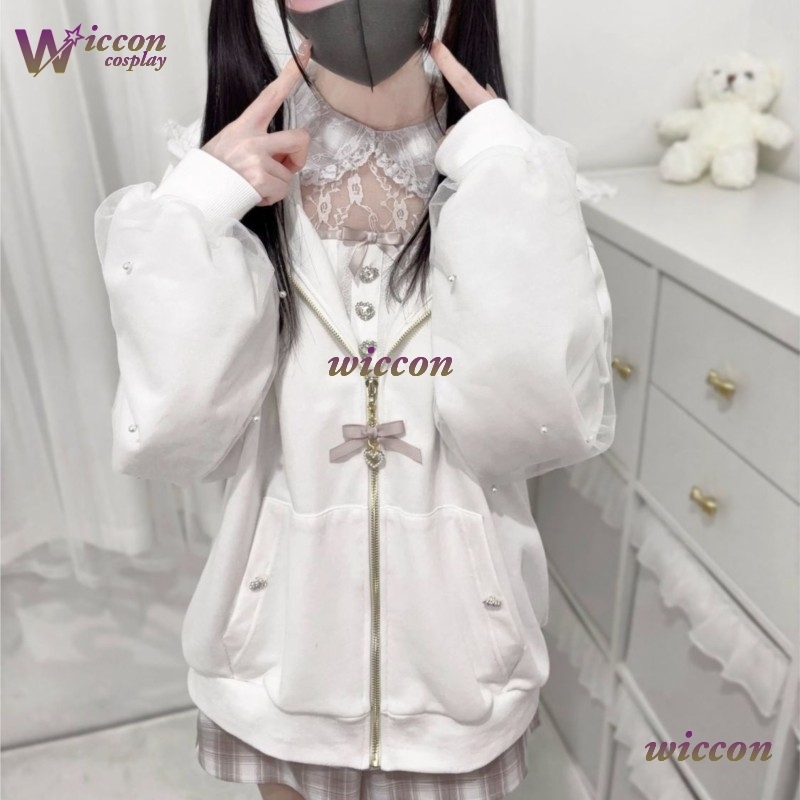 Rabbit's Ears Bow Hoodies Eleg - مراجعة Streetwear Brand Y2K وسعره