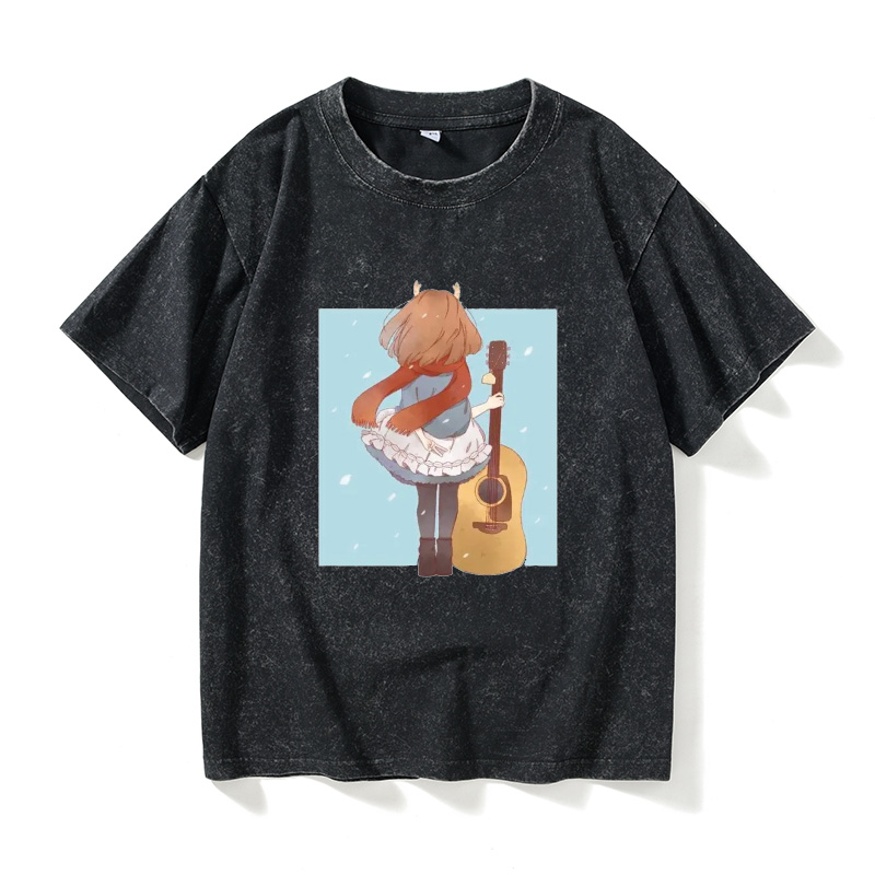 Loose Fit Anime T-irt ort Sve  - مراجعة Streetwear Brand Of The Year وسعره
