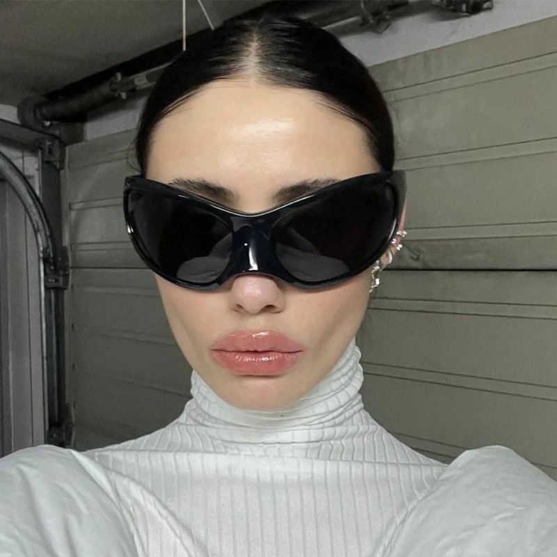 New Y2K Punk Sunglasses Women  - مراجعة Streetwear Brand Y2K وسعره