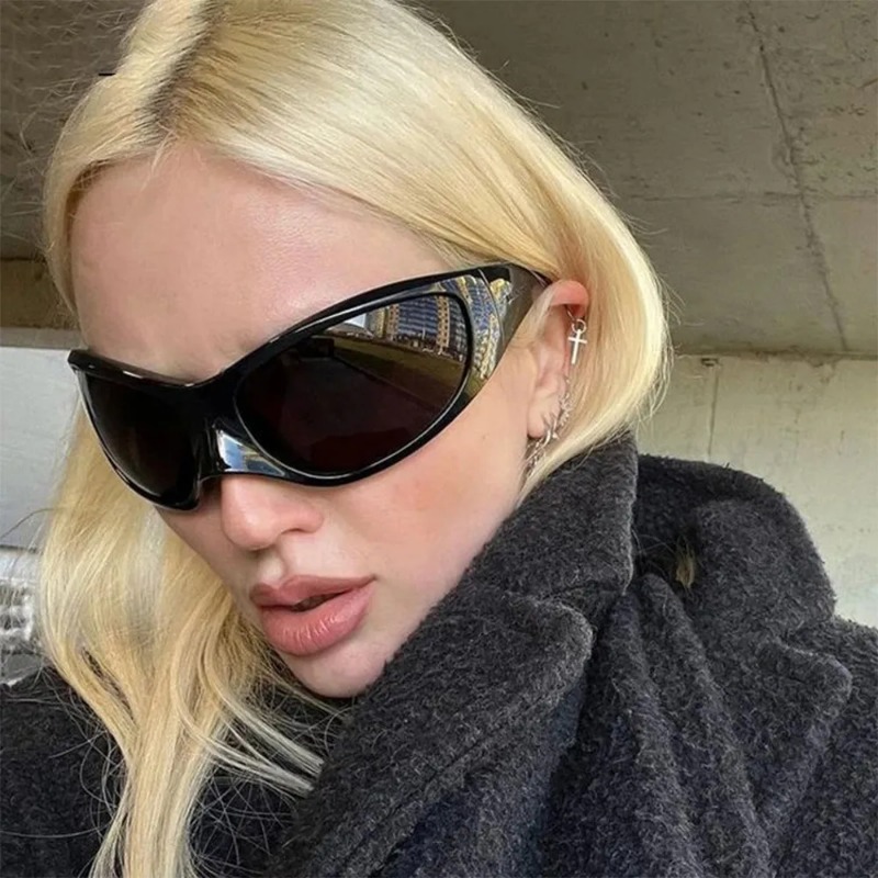 New Y2K Punk Sunglasses Women  - مراجعة Streetwear Brand Y2K وسعره