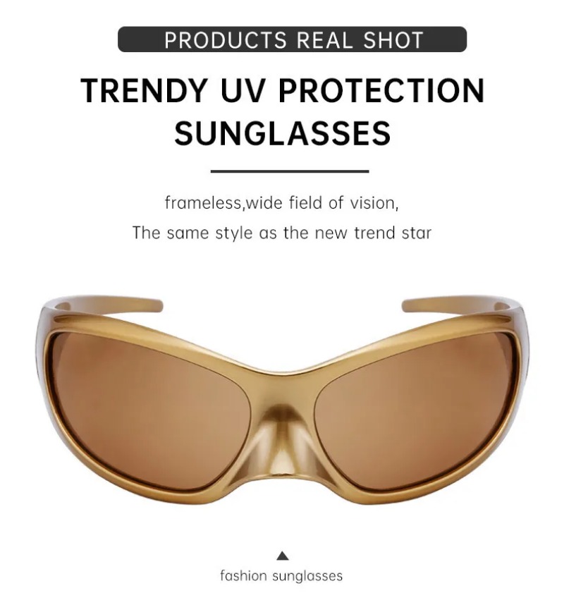 New Y2K Punk Sunglasses Women  - مراجعة Streetwear Brand Y2K وسعره