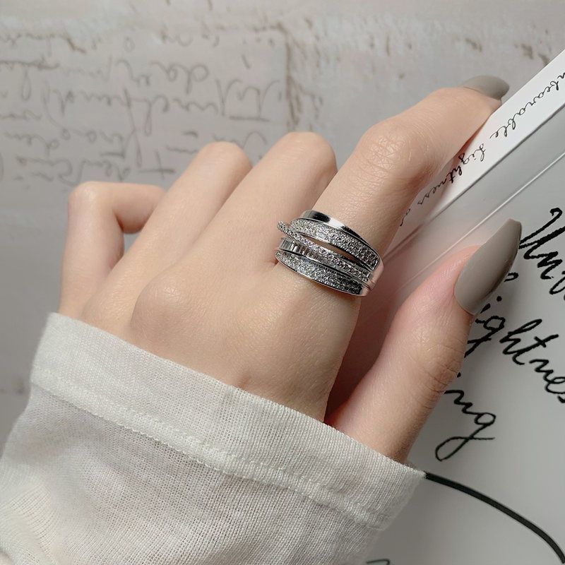 2025 New Silver Color Rhinesto - مراجعة Chrome Hearts Ring وسعره