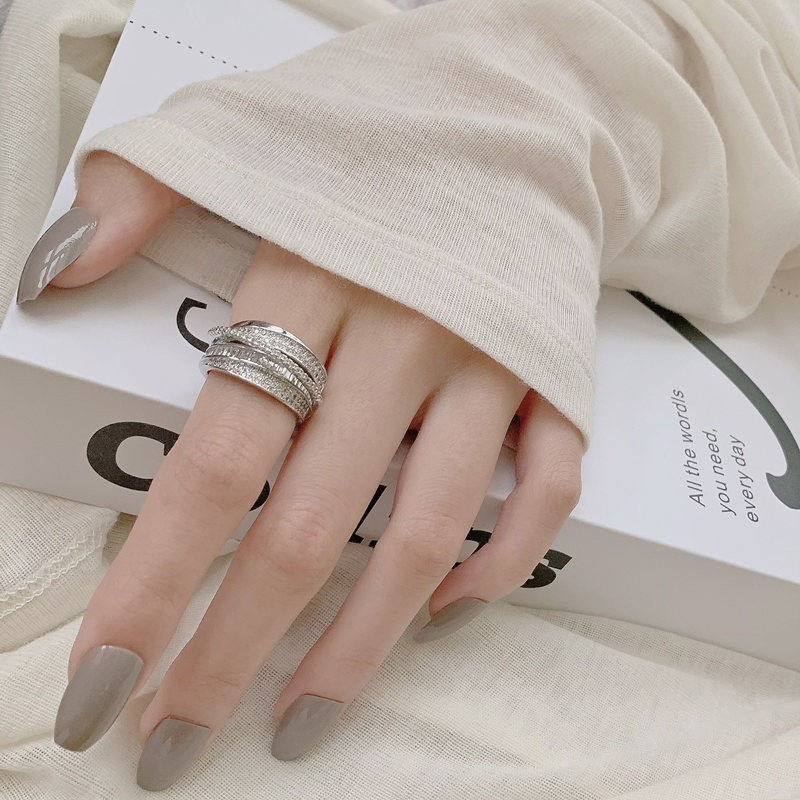2025 New Silver Color Rhinesto - مراجعة Chrome Hearts Ring وسعره