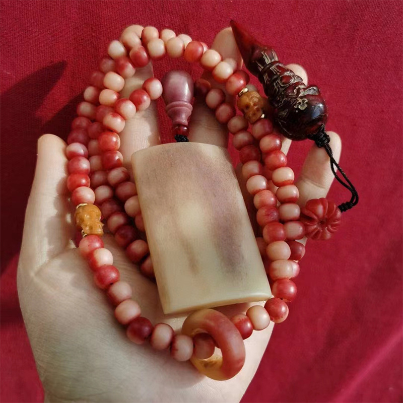 Blood Bone 108 Buddhist beads  - مراجعة Chrome Hearts Ring وسعره