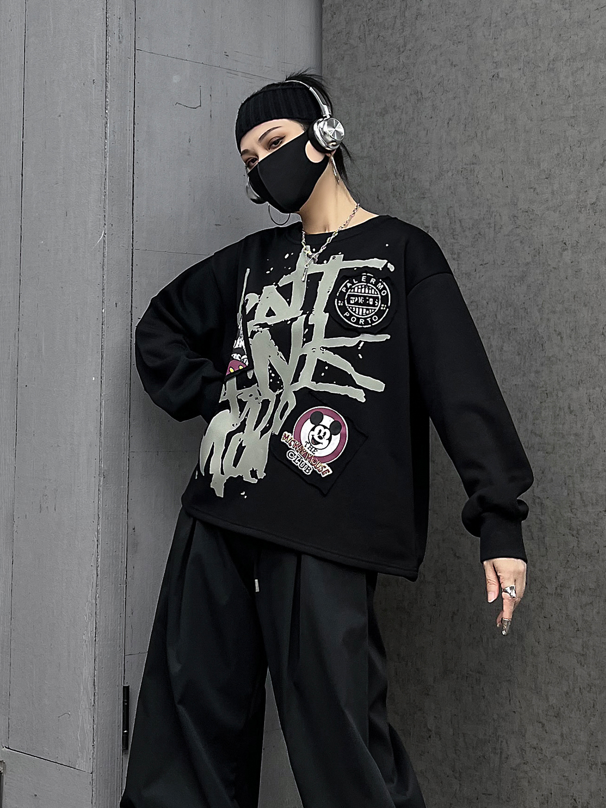 Cool Black Street Style Women' - مراجعة Streetwear Brand Hoodies وسعره