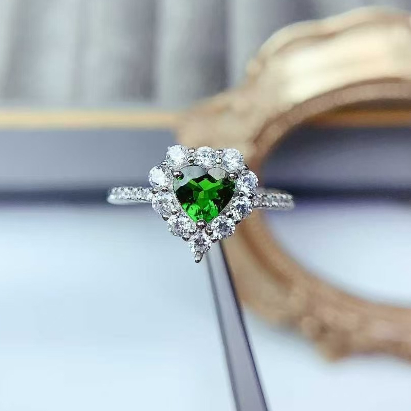 Pure 925 Silver Gemstone Ring  - مراجعة Chrome Hearts Ring وسعره