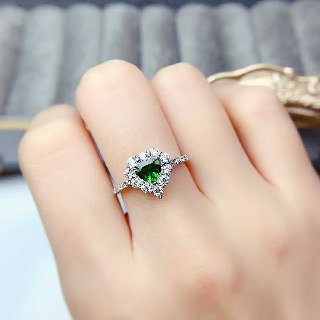 Pure 925 Silver Gemstone Ring  - مراجعة Chrome Hearts Ring وسعره