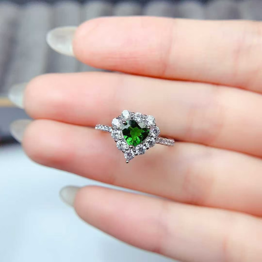 Pure 925 Silver Gemstone Ring  - مراجعة Chrome Hearts Ring وسعره