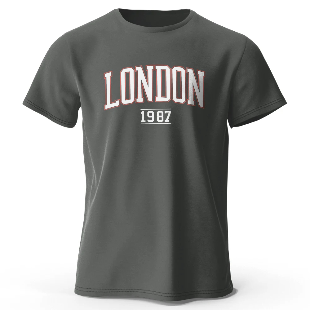 S-4XL Men's London 1987 Vintag - مراجعة Streetwear Brands London وسعره