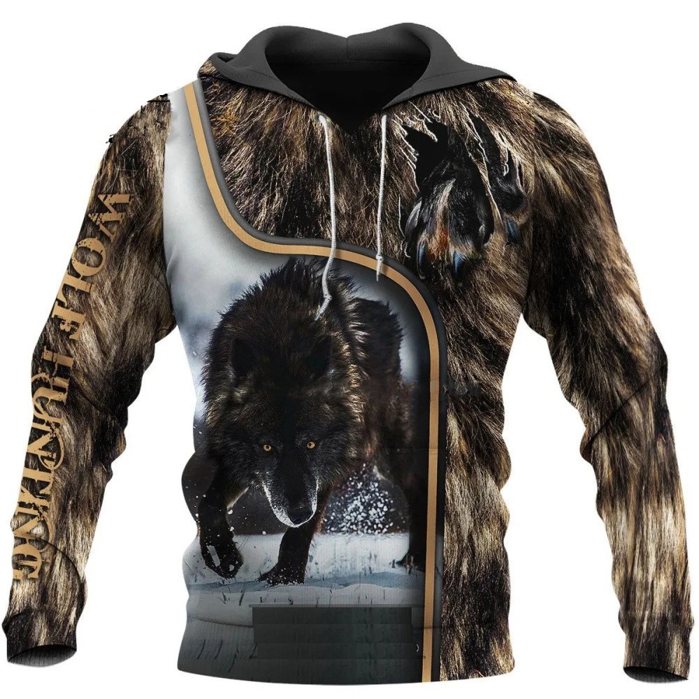 Wolf Printed Hoodies Men 3d Ho - مراجعة Streetwear Brand Hoodies وسعره
