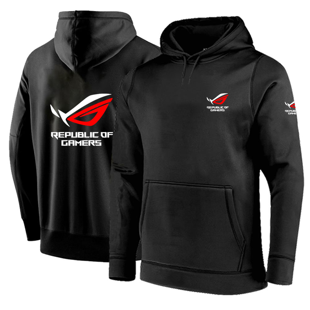 Solid Color Men ROG Republic O - مراجعة Streetwear Brand Hoodies وسعره