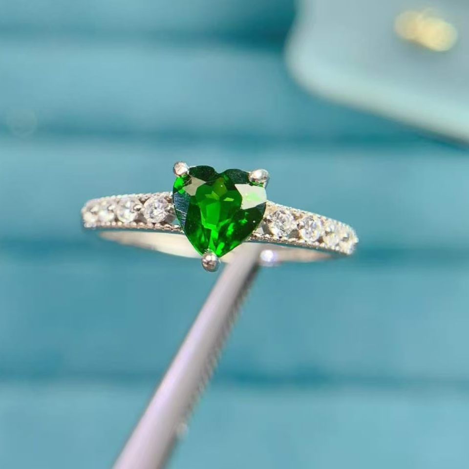 Pure 925 Silver Gemstone Ring  - مراجعة Chrome Hearts Ring وسعره