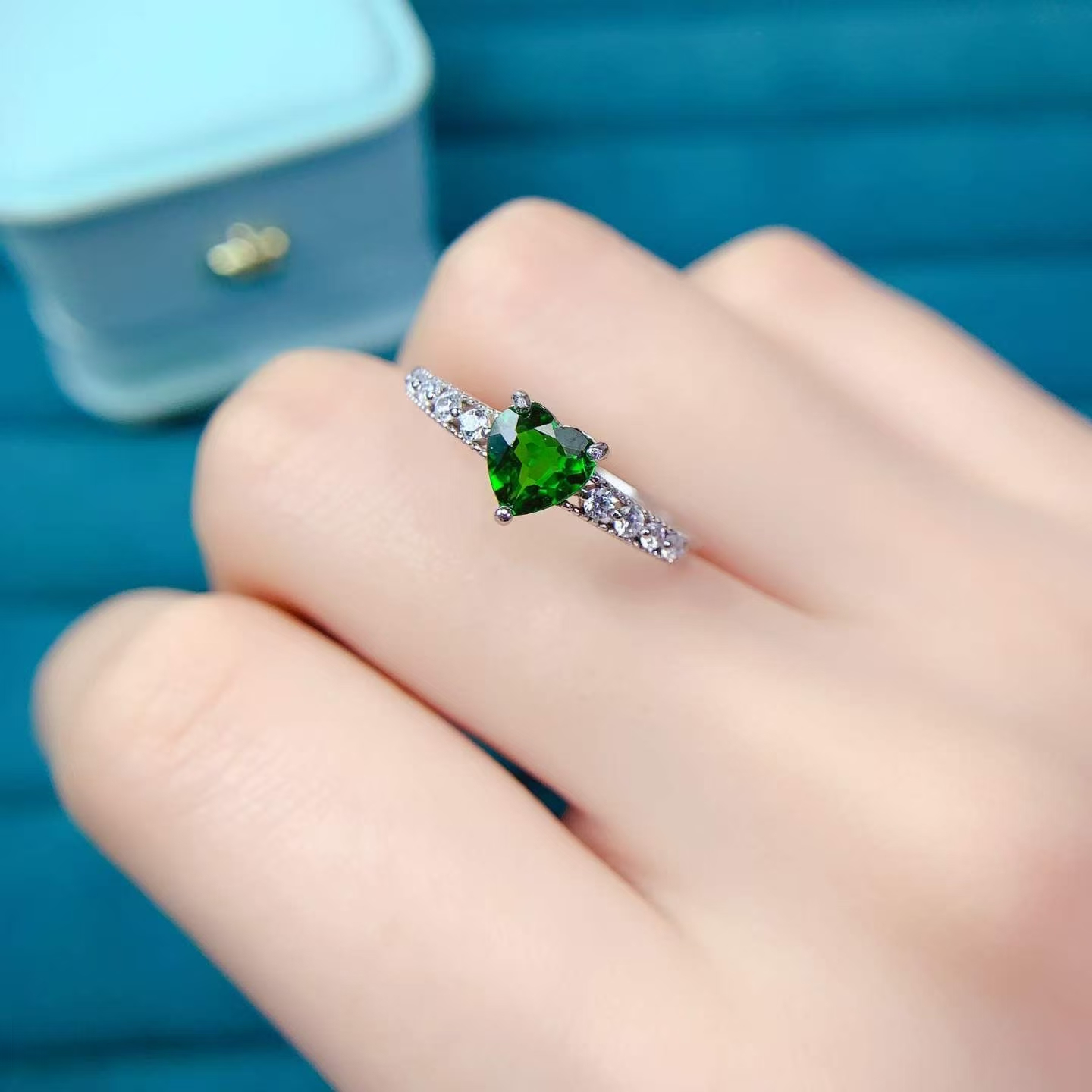 Pure 925 Silver Gemstone Ring  - مراجعة Chrome Hearts Ring وسعره