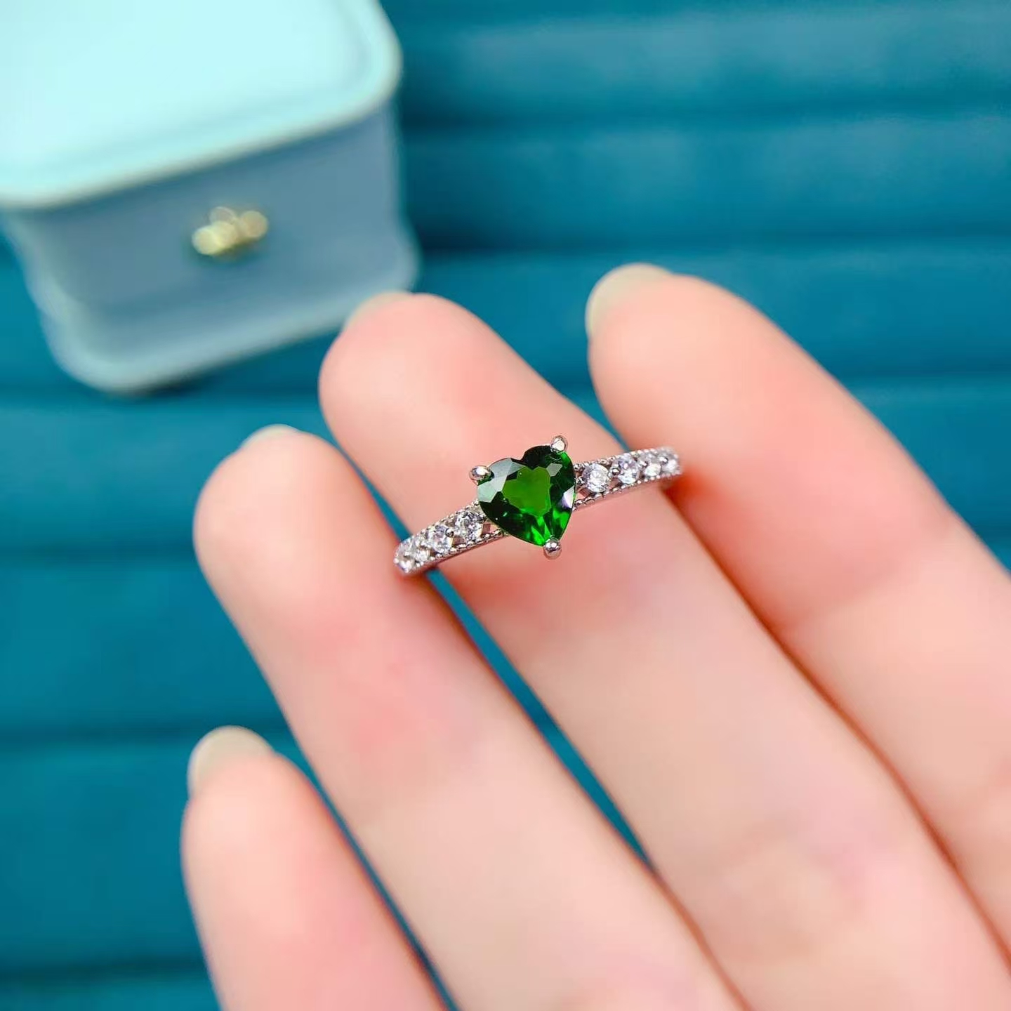 Pure 925 Silver Gemstone Ring  - مراجعة Chrome Hearts Ring وسعره
