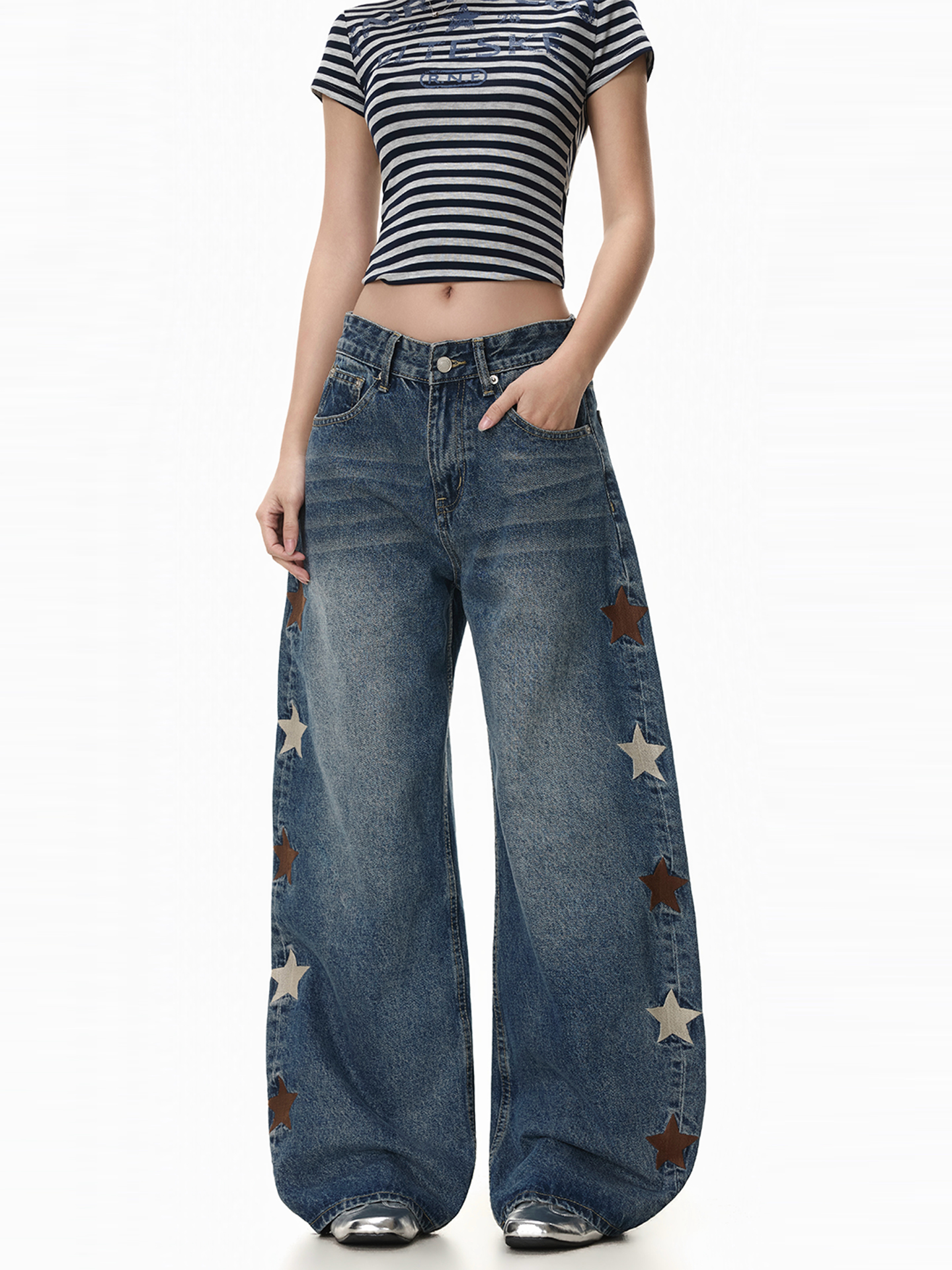 FreeMary Korean Style Star Emb - مراجعة Streetwear Brand Of The Year وسعره